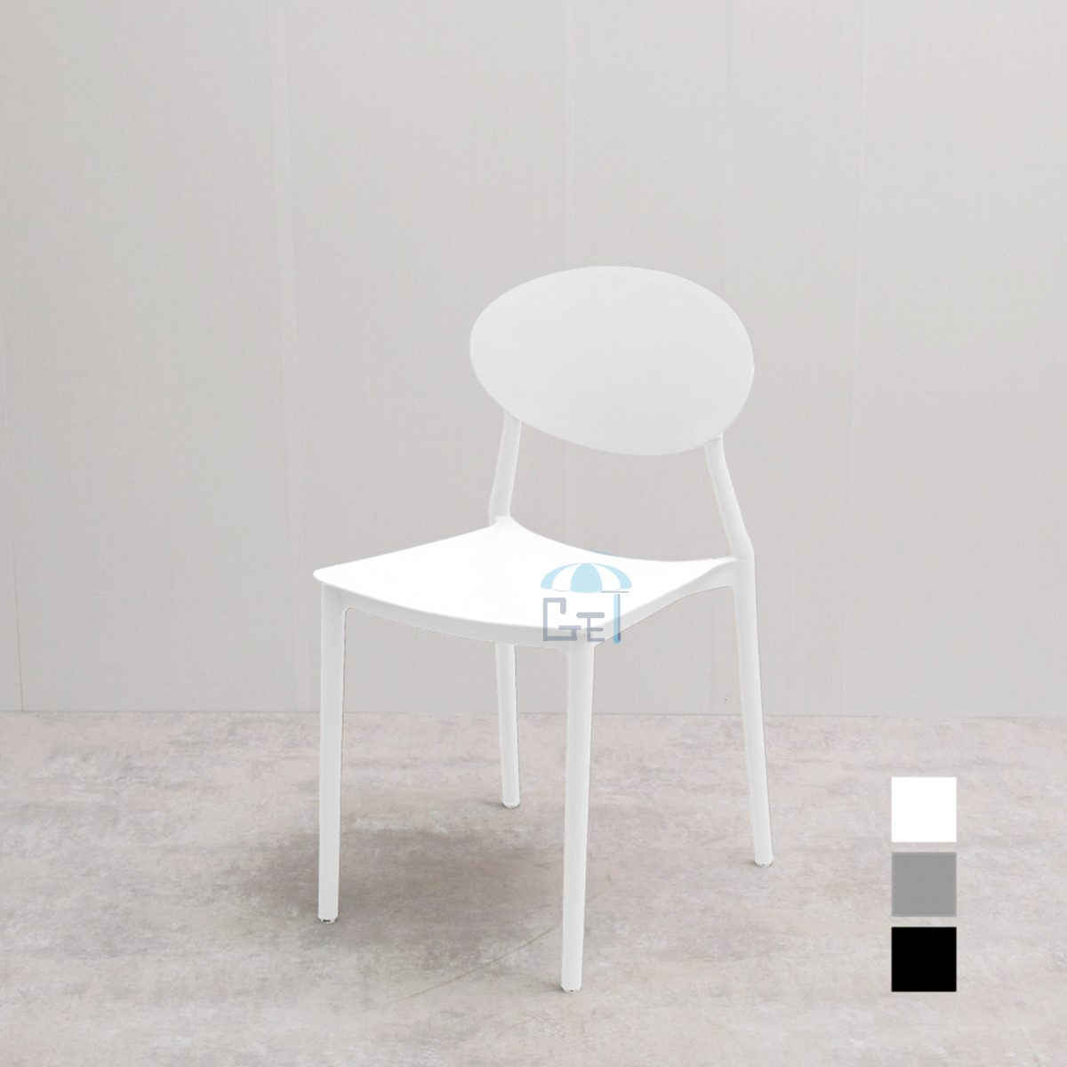 塑膠太陽椅(白)